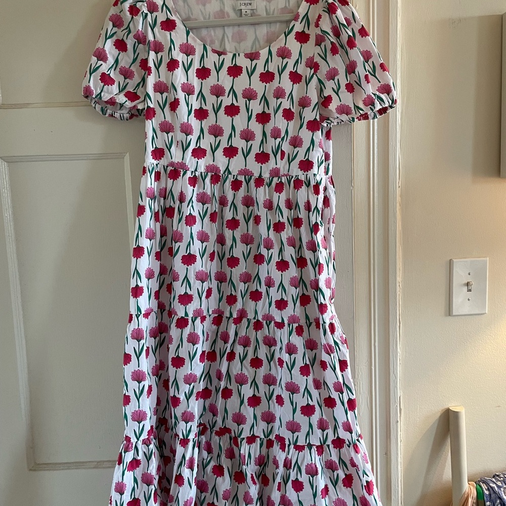 Barely worn J Crew cotton print dress